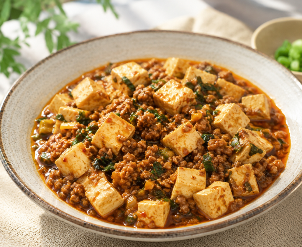Mapo tofu made with Chuka Koji and Shoyu Koji